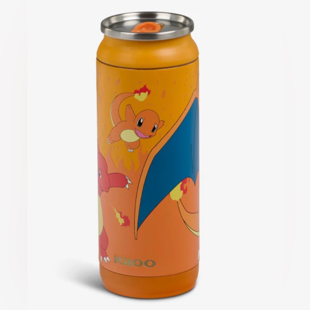 Igloo Pokémon 16 Oz Tumbler Charmander Stainless Steel Can NWT